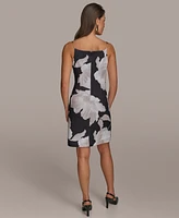 Donna Karan New York Women's Sleeveless Floral Sheath Dress