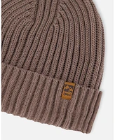 Deux par Boy Cuffed Knit Hat Taupe - Toddler|Child