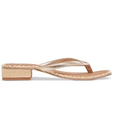 Dolce Vita Women's Barty Whipstitch Thong Low Heel Sandals