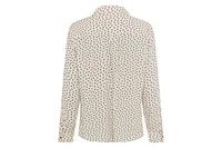 Olsen Heart Print Button Front Shirt