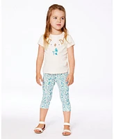 Deux par Baby Girls Organic Cotton Tee Cream And Koala