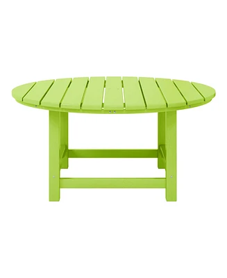 Low Outdoor Hdpe Round Patio Coffee Table