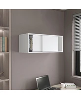 Slana Wall Cabinet, 2 Sliding doors, 1 Shelf, White