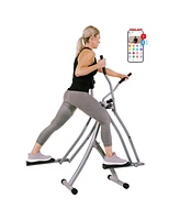 Sunny Health & Fitness Air Walker Lightweight Manual Elliptical, Low-Impact 30-Inch Stride Glider Machine, Senior Cross Trainer for Indoor Cardio Exer