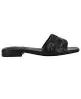 Calvin Klein Women's Traven Square Toe Casual Flat Sandals