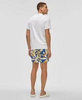 Mode Of One Mens Animal Palm Regular Fit Graphic T Shirt Floral Tones Regular Fit Printed Swim Trunks Exclusively At Macys