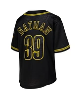 Lids Big Boys and Girls Black Batman Graphic Baseball Jersey