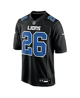 Nike Men's Jahmyr Gibbs Carbon Black Detroit Lions Fashion Jersey