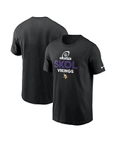 Nike Men's Black Minnesota Vikings 2024 Nfl Playoffs T-Shirt