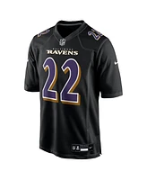 Nike Men's Derrick Henry Carbon Black Baltimore Ravens Fashion Jersey