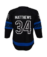 Outerstuff Big Boys and Girls Auston Matthews Black Toronto Maple Leaf's Alternate Premier Player Jersey