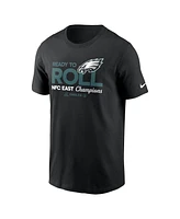 Nike Men's Black Philadelphia Eagles 2024 Nfc East Division Champions Locker Room Trophy Collection T-Shirt