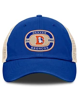 Top of the World Men's Royal Denver Broncos Team Patch Adjustable Hat