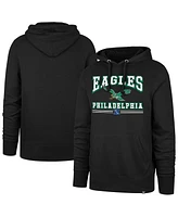 '47 Brand Men's Black Philadelphia Eagles Packed House Headline Pullover Hoodie