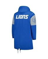 Starter Men's Blue Detroit Lions Dynasty Polyfill Stadium Full-Zip Jacket