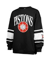 '47 Brand Women's Black Detroit Pistons 2024/25 City Edition Steadfast Paneled Pullover Sweatshirt