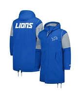 Starter Men's Blue Detroit Lions Dynasty Polyfill Stadium Full-Zip Jacket