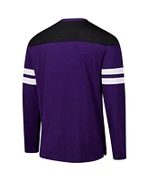 G-iii Sports by Carl Banks Men's Purple/Black Baltimore Ravens Adaptive Hail Mary Long Sleeve T-Shirt