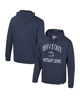 Colosseum Men's Navy Penn State Nittany Lions Big Tall Cap E-Tan Pullover Hoodie