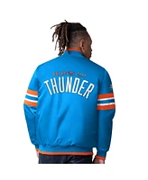 Starter Men's Blue Oklahoma City Thunder Scout Varsity Satin Full-Snap Jacket