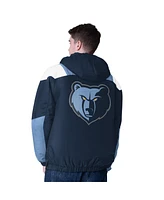 Starter Men's Navy Memphis Grizzlies Charger Half-Zip Pullover Jacket