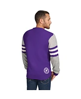 Tommy Hilfiger Men's Purple/Heather Gray Minnesota Vikings Acrylic Crewneck Pullover Sweatshirt