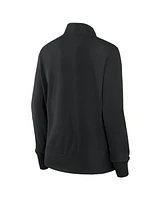 Logo Athletic Women's Black Pittsburgh Steelers Velocity Quarter-Zip Jacket