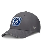 Fanatics Men's Gray Tampa Bay Lightning Home Ice Flex Hat