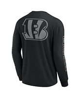 Fanatics Men's and Women's Black Cincinnati Bengals Elements Strive Long Sleeve T-Shirt