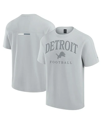 Fanatics Men's and Women's Gray Detroit Lions Elements Flex Tri-Blend T-Shirt