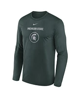 Nike Men's Green Michigan State Spartans 2024 On-Court Basketball Practice Legend Performance Long Sleeve T-Shirt