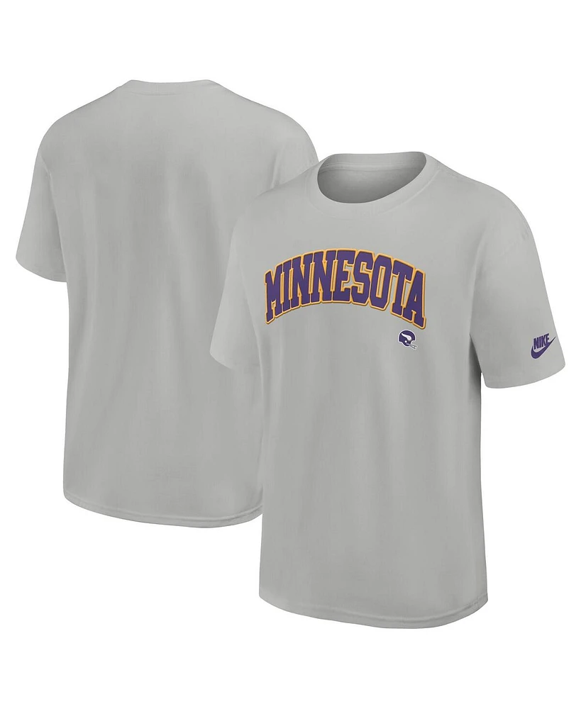 Nike Men's Silver Minnesota Vikings Rewind Max90 Statement T-Shirt