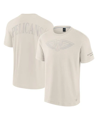 Fanatics Men's Cream New Orleans Pelicans Elements Iconic T-Shirt