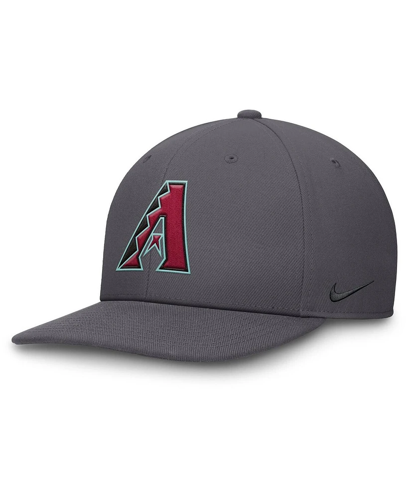 Nike Men's Gray Arizona Diamondbacks Pro Performance Snapback Hat