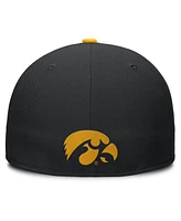 Nike Men's Black/Gold Iowa Hawkeyes Two-Tone Primetime Performance Fitted Hat