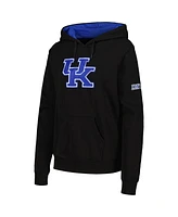 Colosseum Women's Black Kentucky Wildcats Big Logo Pullover Hoodie