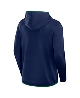 Fanatics Men's Navy/Green Notre Dame Fighting Irish Transitional Hoodie T-Shirt