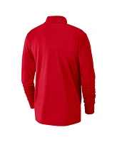 Nike Men's Red Portland Trail Blazers 2024/25 City Edition Authentic Coaches Performance Half-Zip Top