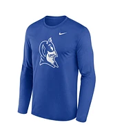 Nike Men's Royal Duke Blue Devils Primetime Alternate Logo Legend Long Sleeve T-Shirt