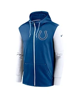 Nike Men's Royal Indianapolis Colts Performance Full-Zip Hoodie