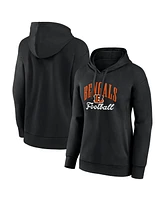 Fanatics Women's Black Cincinnati Bengals Team Logo Victory Script Pullover Hoodie