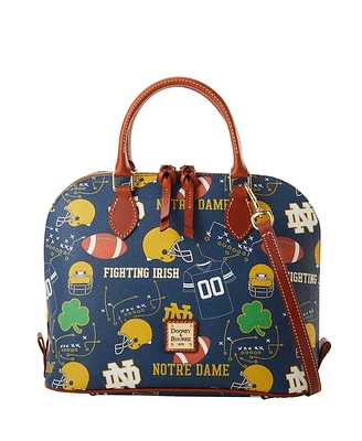 Dooney & Bourke Notre Dame Fighting Irish Game Day Zip Satchel