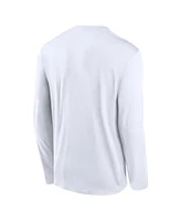 Nike Men's White Penn State Nittany Lions Primary Stack Legend Long Sleeve T-Shirt