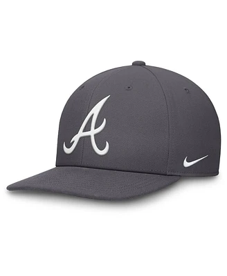 Nike Men's Gray Atlanta Braves Pro Performance Snapback Hat