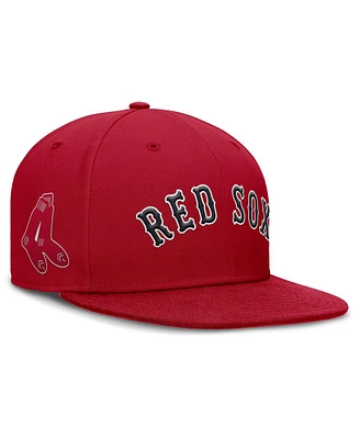 Nike Men's Red Boston Sox Cooperstown True Performance Fitted Hat