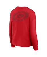 Fanatics Women's Red Carolina Hurricanes Elements Flow Pullover Sweatshirt