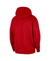 Nike Men's Red Houston Rockets 2024/25 Spotlight On-Court Practice Performance Pullover Hoodie