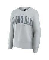 Fanatics Women's Gray Tampa Bay Lightning Elements Flow Pullover Sweatshirt