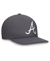 Nike Men's Gray Atlanta Braves Pro Performance Snapback Hat