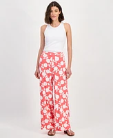 Tommy Hilfiger Women's Riviera Floral Wide-Leg Pants